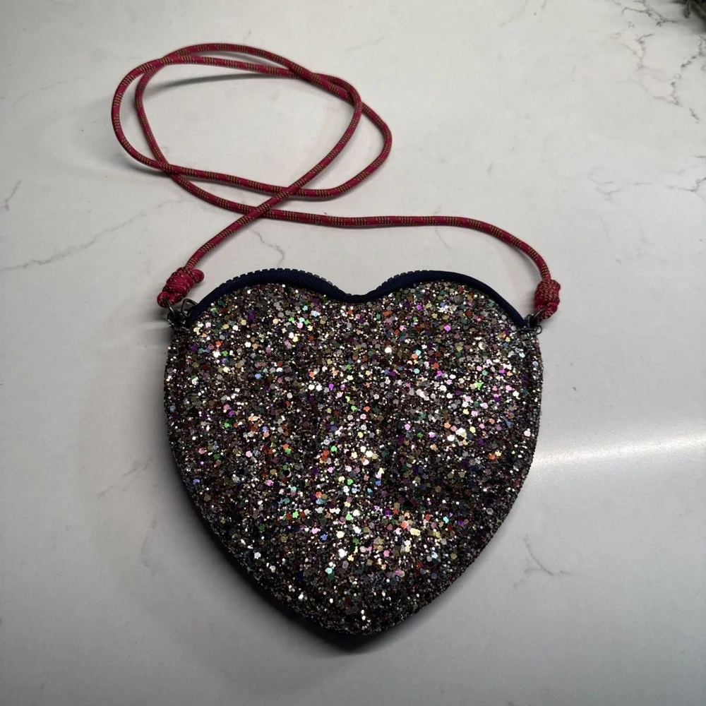Crewcuts Purse Heart Glitter Multicolor